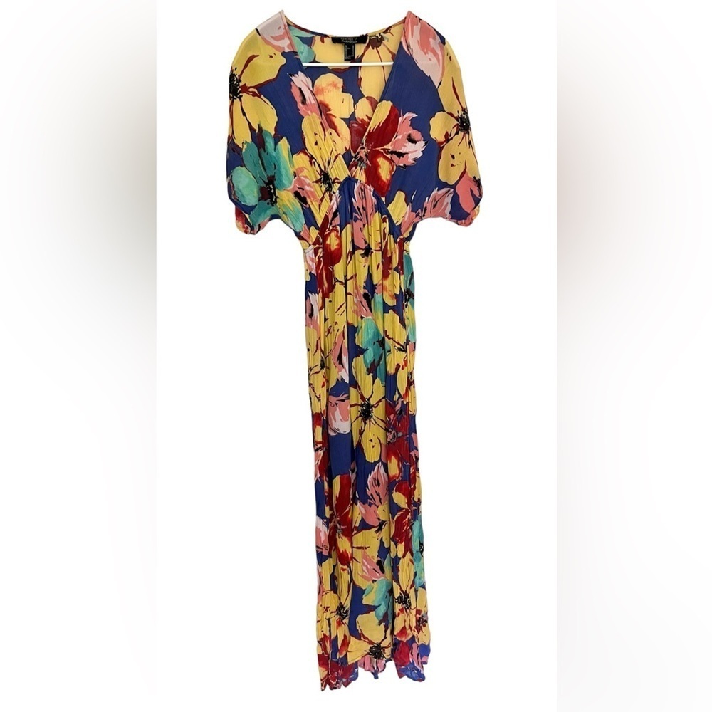 Forever 21 Floral Maxi‎ Dress - Sheer - Tropical - Size Small